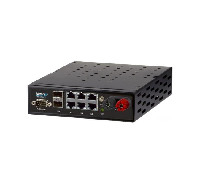 Netonix WS-8-150-DC - WS-8-150-DC 8 Port DC Powered POE Manged PoE Switch + 2 SFP Ports