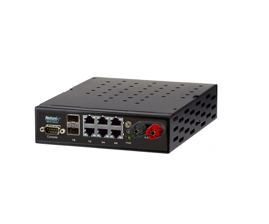 WS-8-150-DC - Netonix WS-8-150-DC 8 Port DC Powered POE Manged PoE Switch + 2 SFP Ports