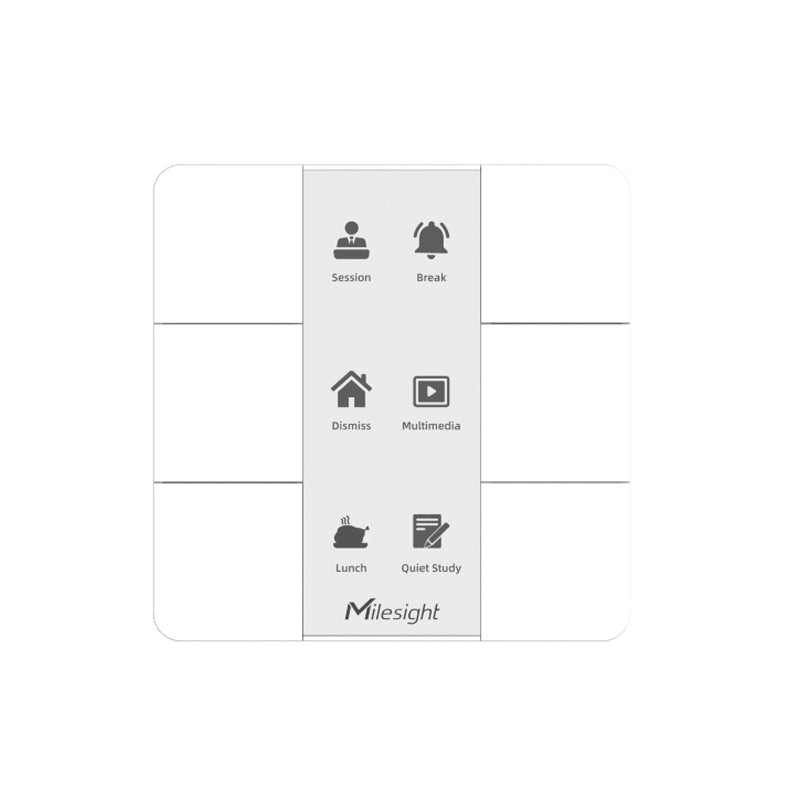 Milesight IoT WS136-915M - Milesight LoRaWAN AS923 IoT 6 Button Smart Scene Panel