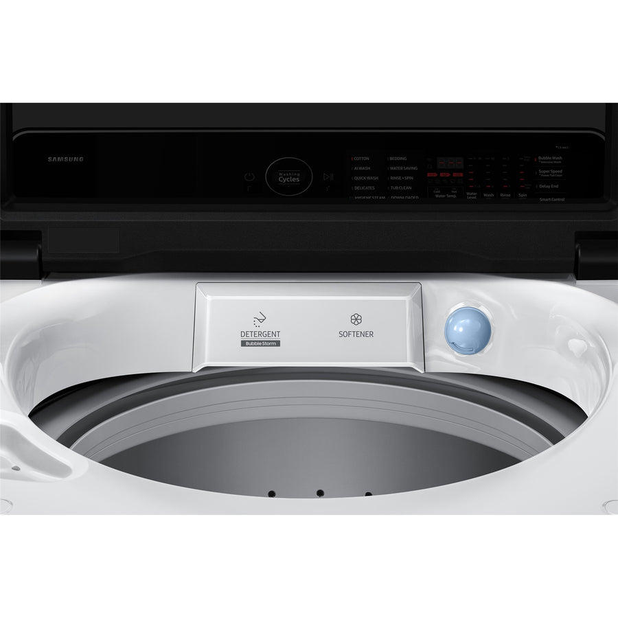 Samsung WA80F10B9W Top Load Washer with BubbleWash - 10kg - White