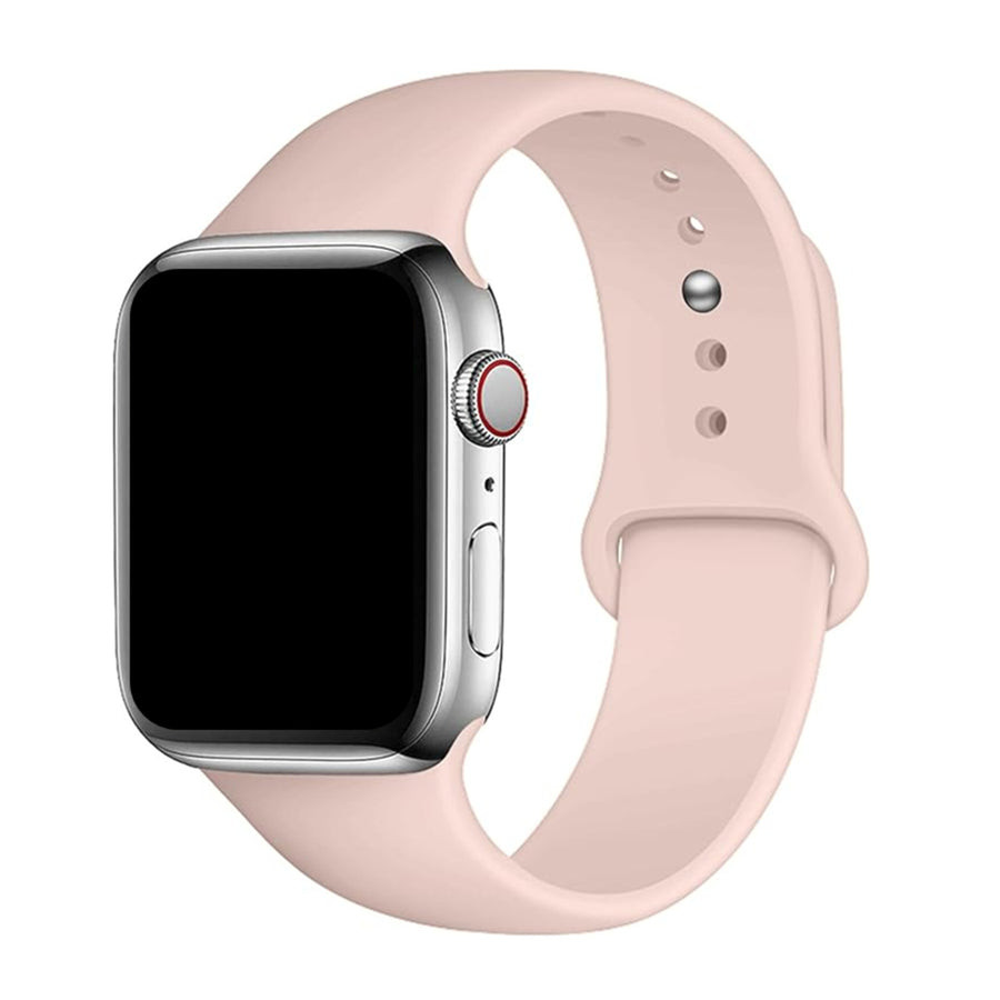 42mm/41mm/40mm/38mm - 4 Pack Silicone Sport Band for Apple Watch (Black/Starlight/Lavender/Pink Sand) , Includes S/M and M/L bands - Compatible with Apple Watch Series 11/10/9/8/7/6/SE/5/4/3/2/1/SE