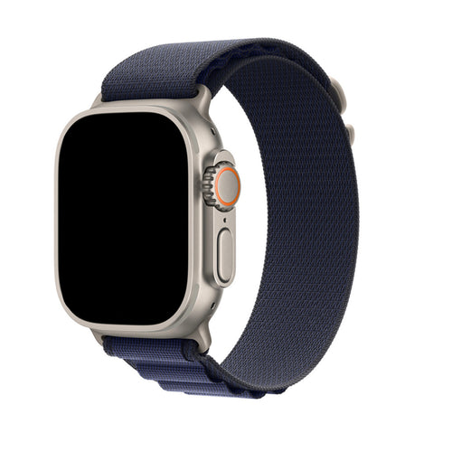 49mm/46mm/45mm/44mm - 4 Pack Nylon Strap for Apple Watch (Brown/Navy Blue/Orange/Dark Green) , Compatible with Apple Watch Ultra 1/2/3, Series 11/10/9/8/7/6/SE/5/4/3/2/1