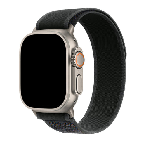 49mm/46mm/45mm/44mm - 4 Pack Strap for Apple Watch (1xBlack Nylon Sport/1xDark Green Nylon Sport/1xBlack Silicone Ripple/1xMidnight Blue Nylon), , Compatible with Apple Watch Ultra 1/2/3, Series 11/10/9/8/7/6/SE/5/4/3/2/1