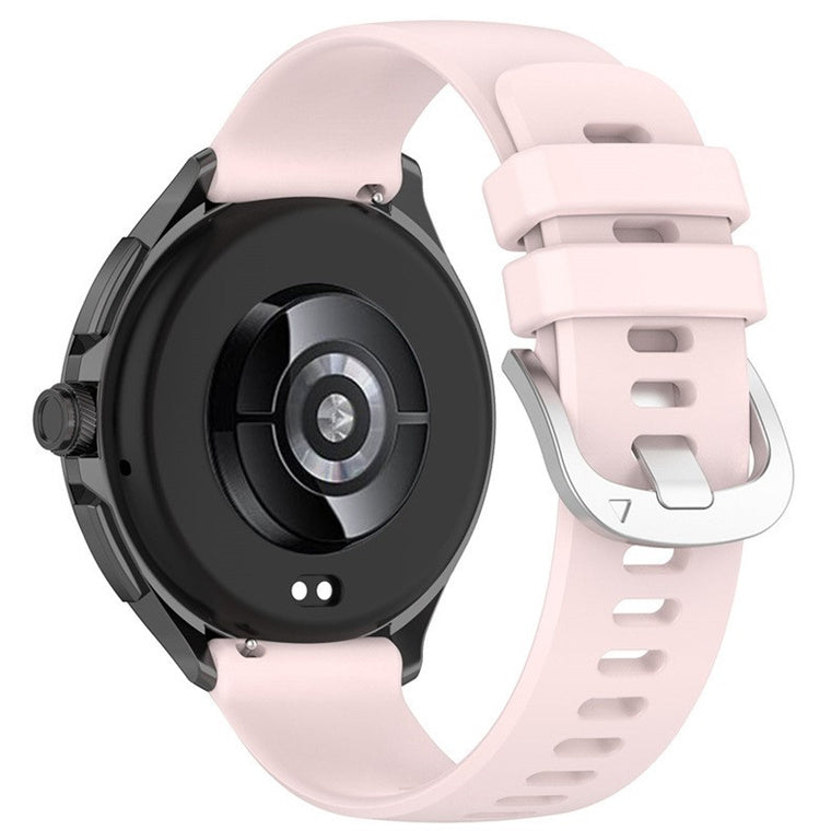 22mm Silicone Watch Strap - Light Pink - Compatible with Huawei GT6 Series(46mm)/GT5 Series(46mm)/Xiaomi Watch 2/2 Pro/Redmi Watch 5 Active/Oneplus Watch 2R