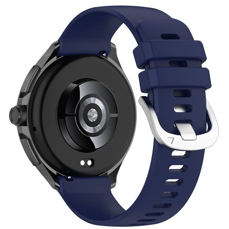 22mm Silicone Watch Strap - Blue - Compatible with Huawei GT6 Series(46mm)/GT5 Series(46mm)/Xiaomi Watch 2/2 Pro/Redmi Watch 5 Active/Oneplus Watch 2R