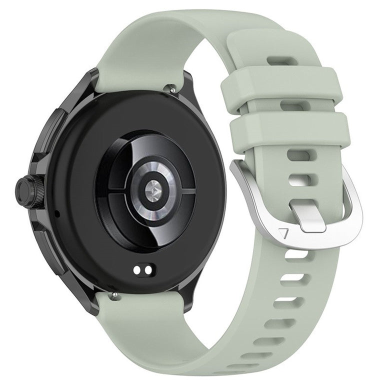 22mm Silicone Watch Strap - Light Green - Compatible with Huawei GT6 Series(46mm)/GT5 Series(46mm)/Xiaomi Watch 2/2 Pro/Redmi Watch 5 Active/Oneplus Watch 2R