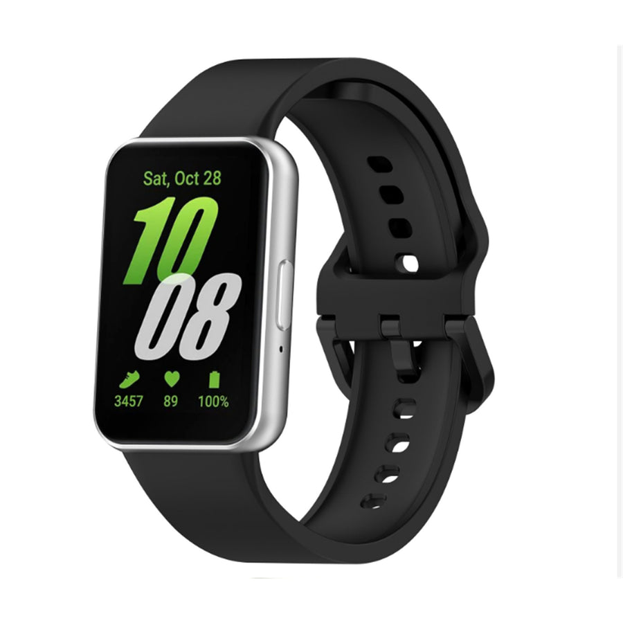 Silicone Galaxy Fit3 Strap - Black