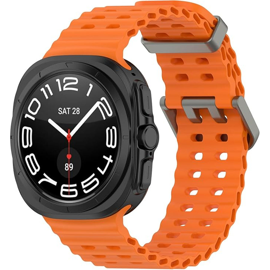Silicone Galaxy Watch Ultra Strap - Orange