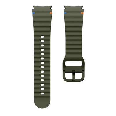 Silicone Galaxy Watch7 Strap 20mm (S/M) - Green Compatible with Galaxy Watch6 / 5 / 4 Series