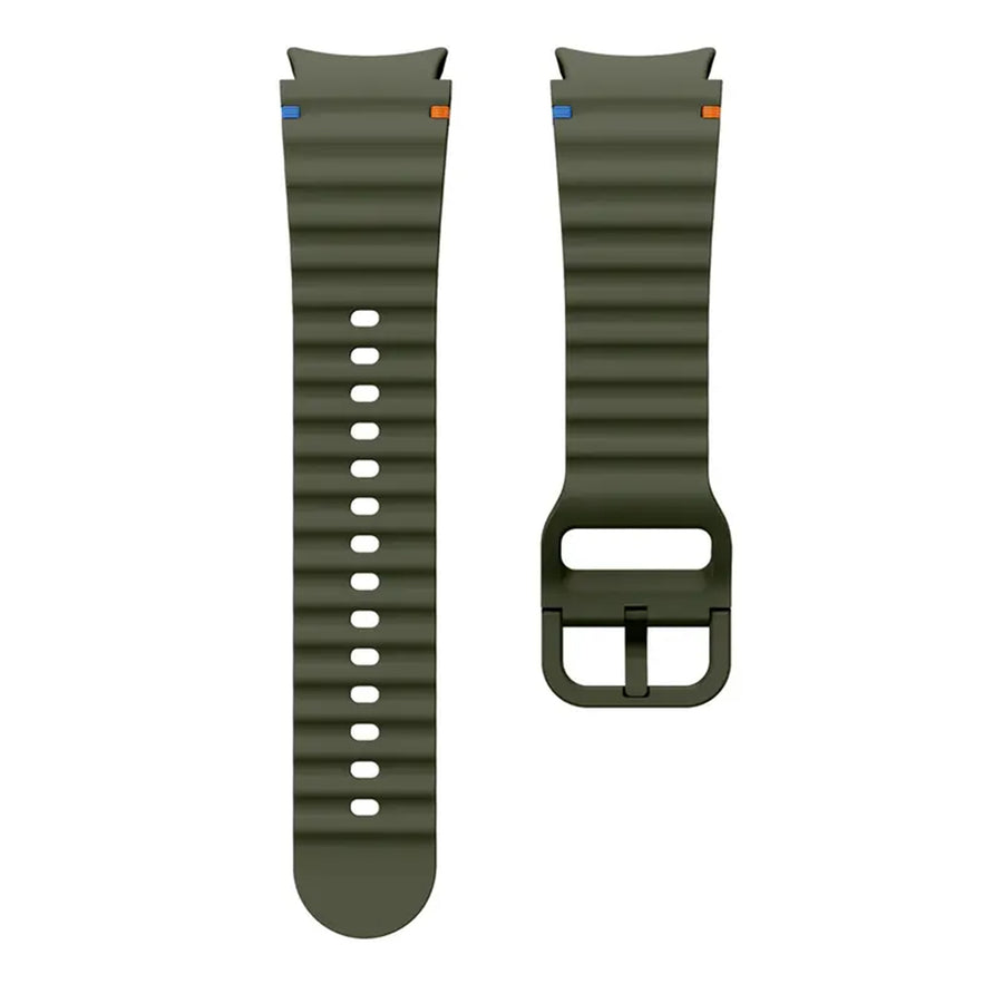 Silicone Galaxy Watch7 Strap 20mm (S/M) - Green Compatible with Galaxy Watch6 / 5 / 4 Series