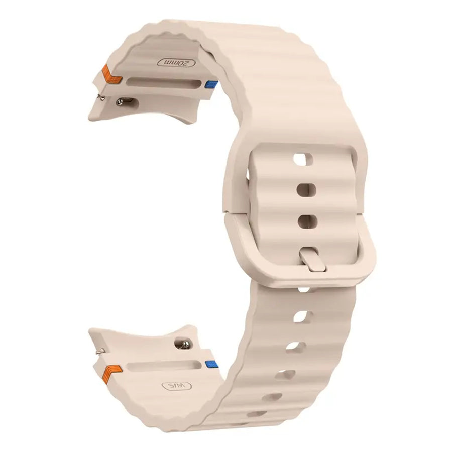 Silicone Galaxy Watch7 Strap 20mm (S/M) - Pink Compatible with Galaxy Watch6 / 5 / 4 Series