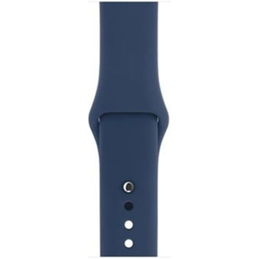 49mm/46mm/45mm/44mm - Midnight Blue Silicone Sport Band for Apple Watch Includes S/M & M/L Bands - Compatible with Apple Watch Ultra 1/2/3, Series 11/10/9/8/7/6/SE/5/4/3/2/1