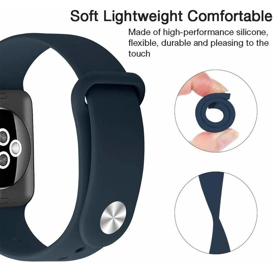 42mm/41mm/40mm/38mm - Lavender Silicone Sport Band for Apple Watch, includes S/M and M/L bands - Compatible with Apple Watch Series 11/10/9/8/7/6/SE/5/4/3/2/1/SE