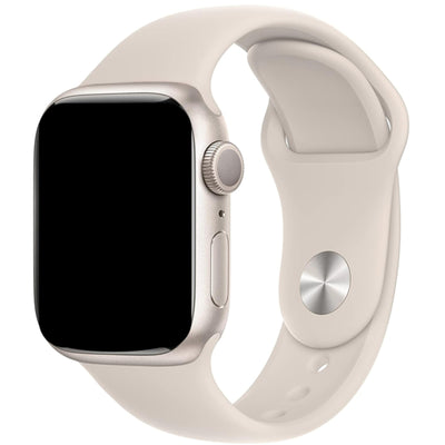 42mm/41mm/40mm/38mm - Starlight Silicone Sport Band for Apple Watch, includes S/M and M/L bands - Compatible with Apple Watch Series 11/10/9/8/7/6/SE/5/4/3/2/1/SE
