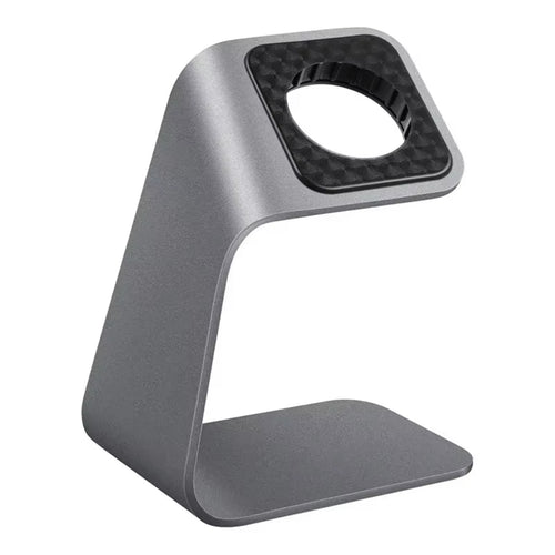 Aluminium Apple Watch Charging Stand - Silver , Charging Cable Sold Seperatly, Non-Slip design, Comfortable Viewing Angle, Compatible With All Series - Watch Ultra3/2/1, Series 11/10/9/8/7/6/5/4/3/2/1/SE