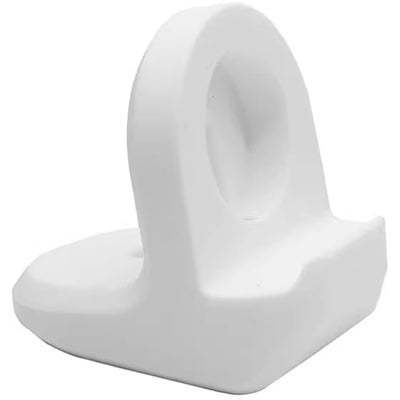 Silicone Apple Watch Charging Stand - White , Charging Cable Sold Seperatly, Non-Slip design, Comfortable Viewing Angle, Compatible With All Series - Watch Ultra3/2/1, Series 11/10/9/8/7/6/5/4/3/2/1/SE
