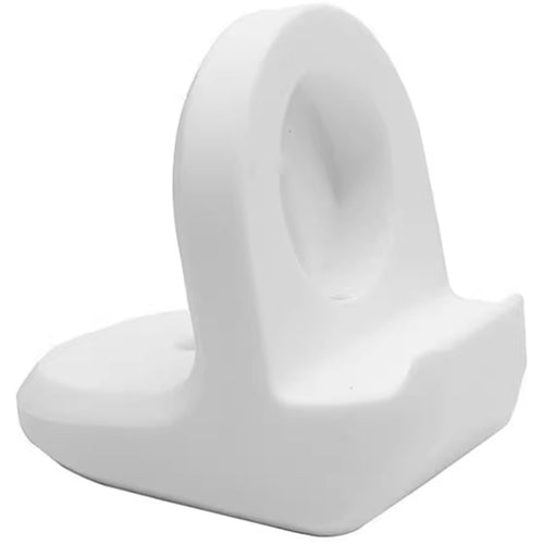 Silicone Apple Watch Charging Stand - White , Charging Cable Sold Seperatly, Non-Slip design, Comfortable Viewing Angle, Compatible With All Series - Watch Ultra3/2/1, Series 11/10/9/8/7/6/5/4/3/2/1/SE
