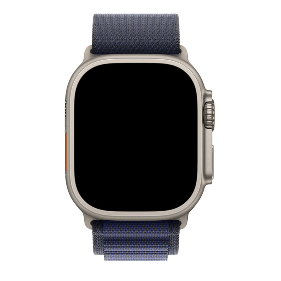 49mm/46mm/45mm/44mm - Navy Blue Nylon Strap for Apple Watch , Compatible with Apple Watch Ultra 1/2/3, Series 11/10/9/8/7/6/SE/5/4/3/2/1