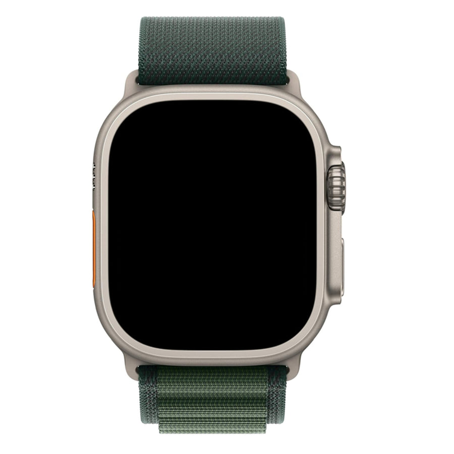 49mm/46mm/45mm/44mm - Dark Green Nylon Strap for Apple Watch , Compatible with Apple Watch Ultra 1/2/3, Series 11/10/9/8/7/6/SE/5/4/3/2/1