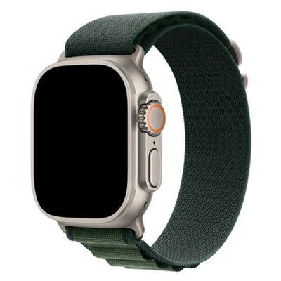 49mm/46mm/45mm/44mm - Dark Green Nylon Strap for Apple Watch , Compatible with Apple Watch Ultra 1/2/3, Series 11/10/9/8/7/6/SE/5/4/3/2/1