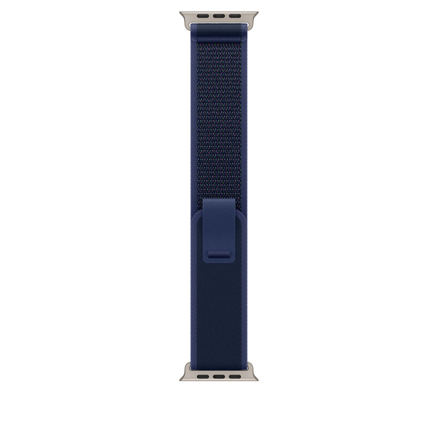 49mm/46mm/45mm/44mm - Midnight Blue Nylon Sport Strap for Apple Watch , Compatible with Apple Watch Ultra 1/2/3, Series 11/10/9/8/7/6/SE/5/4/3/2/1