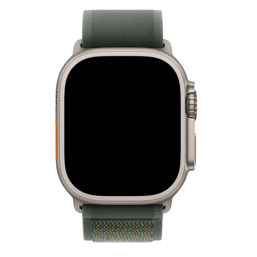 49mm/46mm/45mm/44mm - Dark Green Nylon Sport Strap for Apple Watch , Compatible with Apple Watch Ultra 1/2/3, Series 11/10/9/8/7/6/SE/5/4/3/2/1