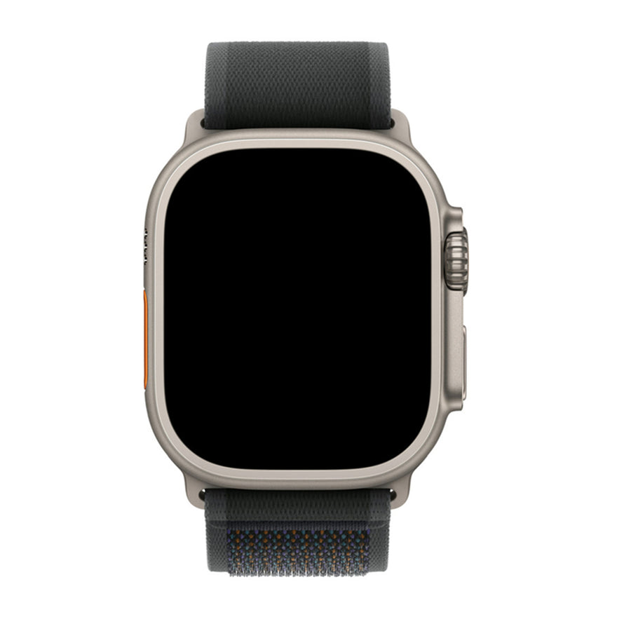49mm/46mm/45mm/44mm - Black Nylon Sport Strap for Apple Watch , Compatible with Apple Watch Ultra 1/2/3, Series 11/10/9/8/7/6/SE/5/4/3/2/1