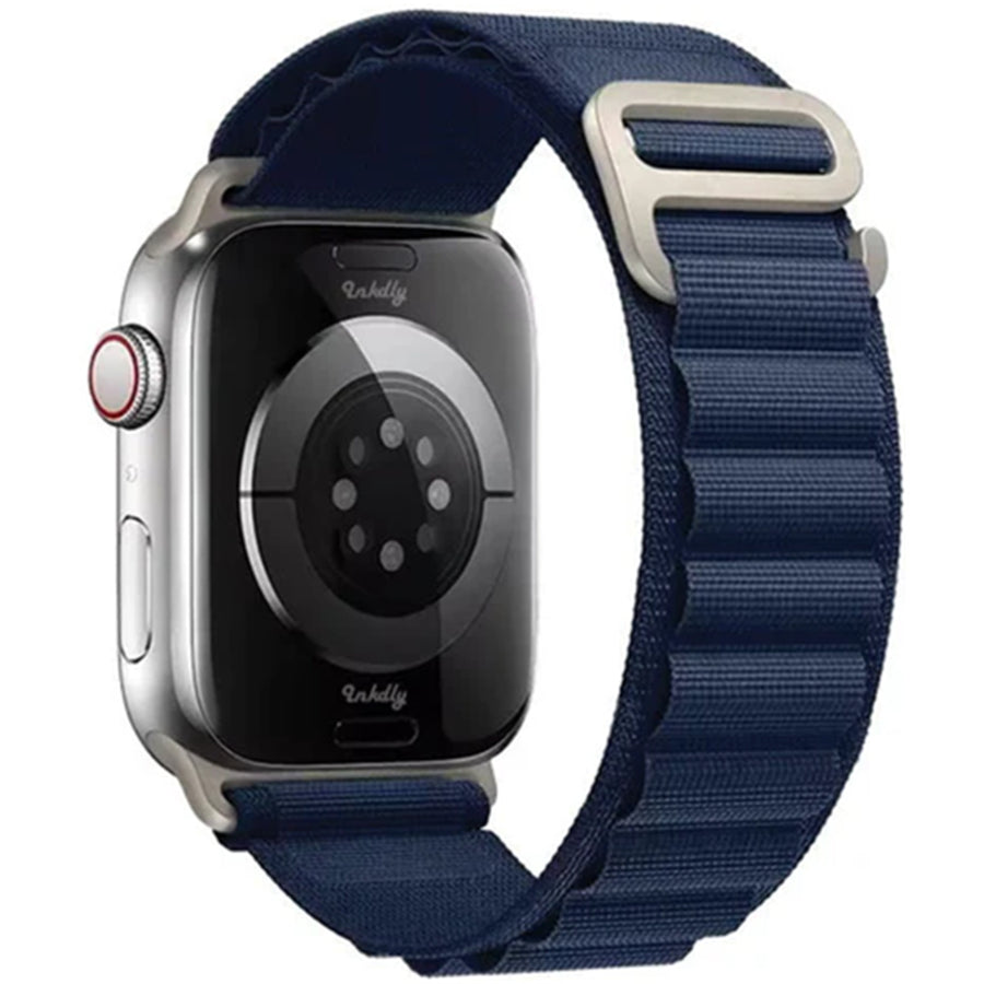 42mm/41mm/40mm/38mm - Navy Blue Nylon Strap for Apple Watch, Compatible with Apple Watch Series 11/10/9/8/7/6/SE/5/4/3/2/1/SE