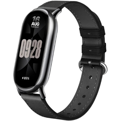 PU Leather Strap for Xiaomi Smart Band 10 / 9 / 8 - Black
