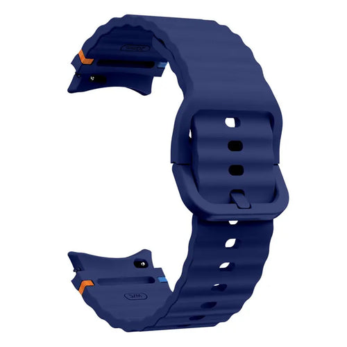 Silicone Galaxy Watch7 Strap 20mm (M/L) - Navy Blue Compatible with Galaxy Watch6 / 5 / 4 Series