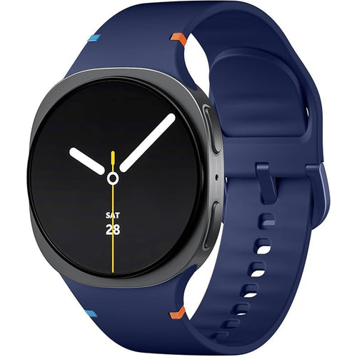 Silicone Galaxy Watch8 Strap 22mm (M/L) - Navy Blue - Compatible with Galaxy Watch 8 40mm/Galaxy Watch 8 44mm/Galaxy Watch 8 Classic 46mm