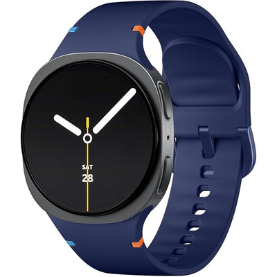 Silicone Galaxy Watch8 Strap 22mm (M/L) - Navy Blue - Compatible with Galaxy Watch 8 40mm/Galaxy Watch 8 44mm/Galaxy Watch 8 Classic 46mm