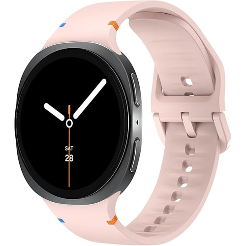 Silicone Galaxy Watch8 Strap 22mm (M/L) - Pink - Compatible with Galaxy Watch 8 40mm/Galaxy Watch 8 44mm/Galaxy Watch 8 Classic 46mm