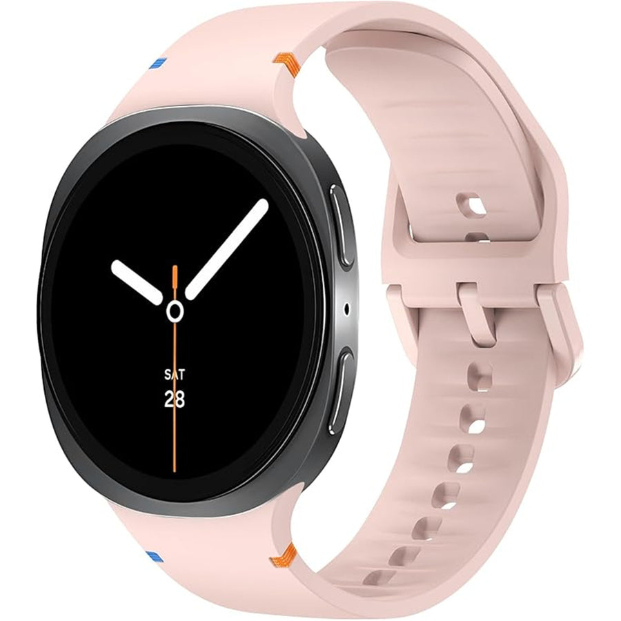 Silicone Galaxy Watch8 Strap 22mm (M/L) - Pink - Compatible with Galaxy Watch 8 40mm/Galaxy Watch 8 44mm/Galaxy Watch 8 Classic 46mm