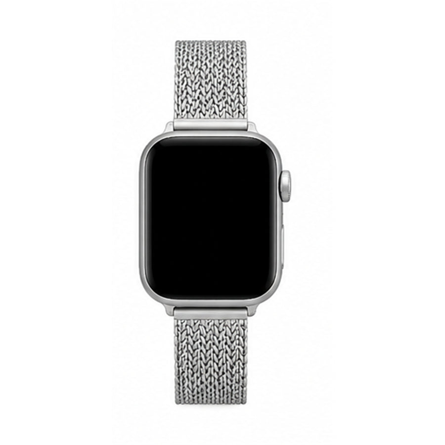 49mm/46mm/45mm/44mm - Silver Buckle Staniless steel Strap for Apple Watch - Compatible with Apple Watch Ultra 1/2/3, Series 11/10/9/8/7/6/SE/5/4/3/2/1