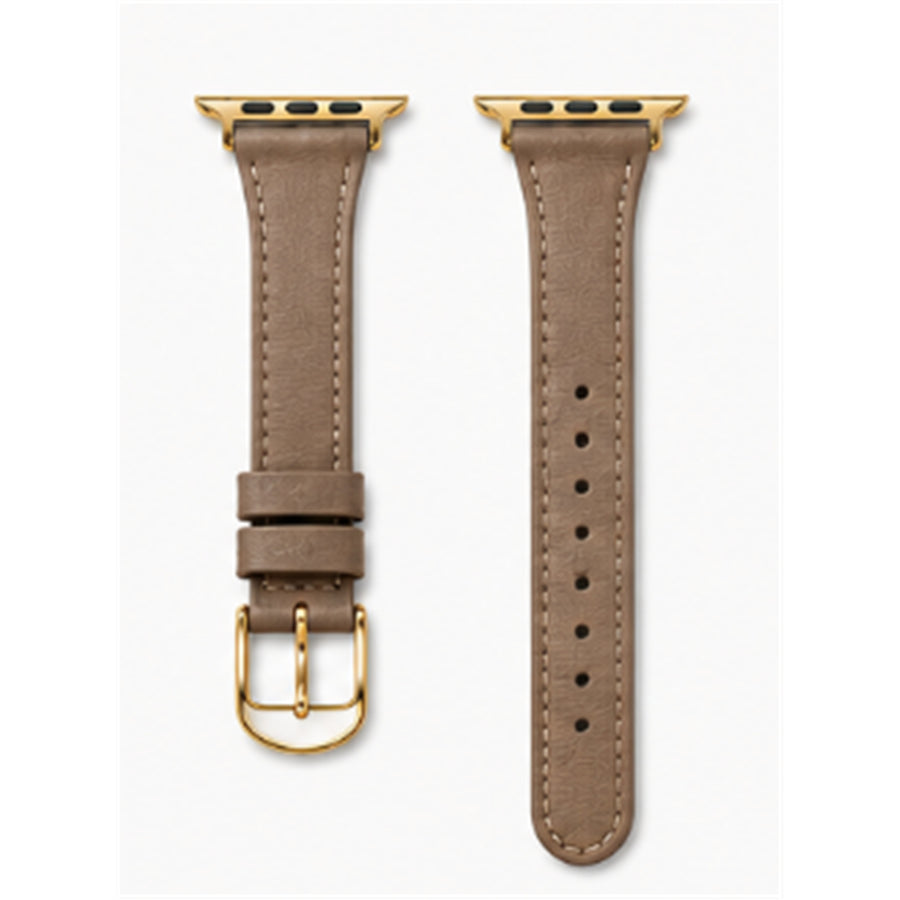 49mm/46mm/45mm/44mm - Brown PU Leather Strap with Rose Gold Buckle for Apple Watch - Compatible with Apple Watch Ultra 1/2/3, Series 11/10/9/8/7/6/SE/5/4/3/2/1