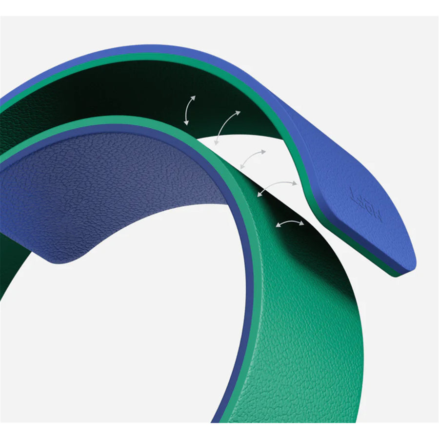MOFT Apple Watch Band - Silicone - Roam Green x Beyond Blue - 42/41/40/38mm - Compatible with Apple Watch Series 11/10/9/8/7/6/SE/5/4/3/2/1/SE