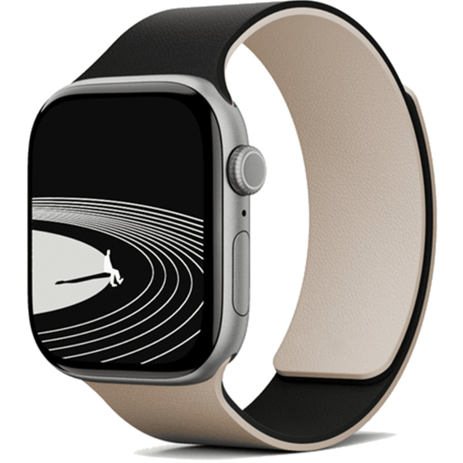 MOFT Apple Watch Band - Silicone - Vast Black x Stardust - 49/46/45/44mm - Compatible with Apple Watch Ultra 1/2/3, Series 11/10/9/8/7/6/SE/5/4/3/2/1