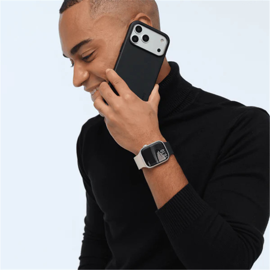 MOFT Apple Watch Band - Silicone - Vast Black x Stardust - 49/46/45/44mm - Compatible with Apple Watch Ultra 1/2/3, Series 11/10/9/8/7/6/SE/5/4/3/2/1