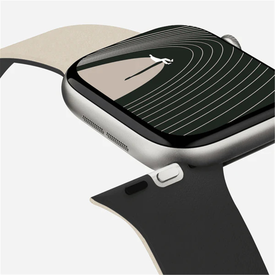 MOFT Apple Watch Band - Silicone - Vast Black x Stardust - 49/46/45/44mm - Compatible with Apple Watch Ultra 1/2/3, Series 11/10/9/8/7/6/SE/5/4/3/2/1