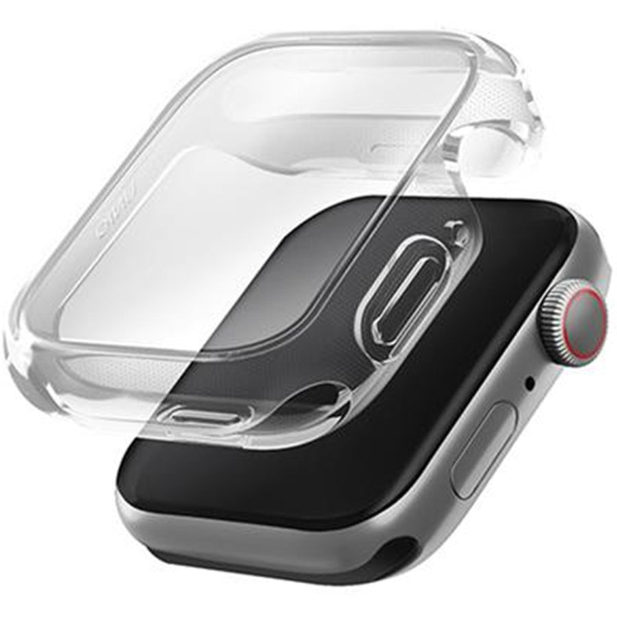 Uniq Apple Watch Series SE 3 / SE 2 (40mm) Garde Watch Protective Case - Clear - Slim hybrid - Co-moulded with 4H anti scratch - Screen Protection - High sensitive touch screen panel