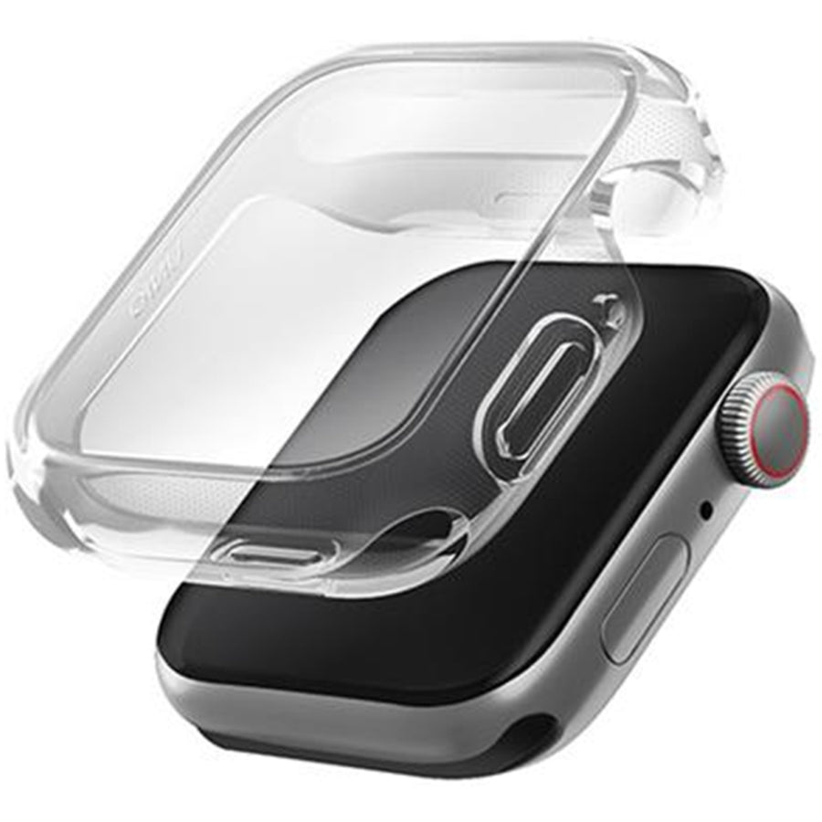 Uniq Apple Watch Series SE 3 / SE 2 (44mm) Grade Watch Protective Case - Clear - Slim hybrid - Co-moulded with 4H anti scratch - Screen Protection - High sensitive touch screen panel