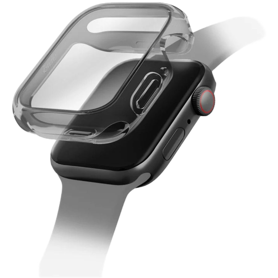 Uniq Apple Watch Series SE 3 / SE 2 (44mm) Grade Watch Protective Case - Clear - Slim hybrid - Co-moulded with 4H anti scratch - Screen Protection - High sensitive touch screen panel