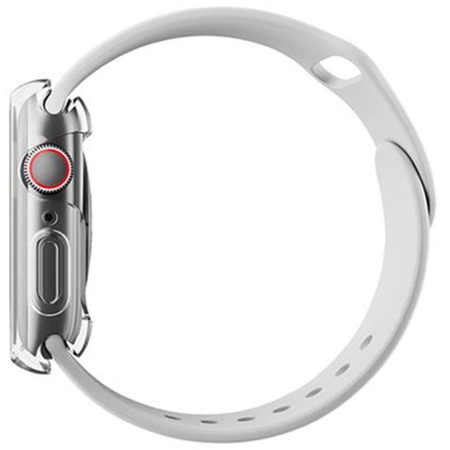 Uniq Apple Watch Series SE 3 / SE 2 (44mm) Grade Watch Protective Case - Clear - Slim hybrid - Co-moulded with 4H anti scratch - Screen Protection - High sensitive touch screen panel