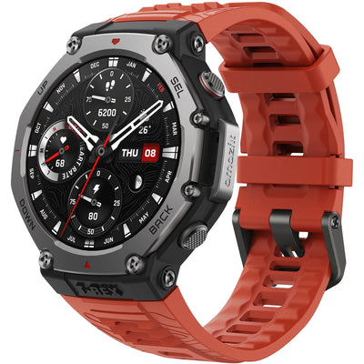 Amazfit  T-Rex 3 Rugged Smart Watch - Lava
