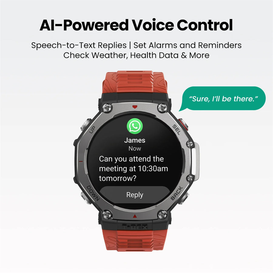 Amazfit  T-Rex 3 Rugged Smart Watch - Onyx