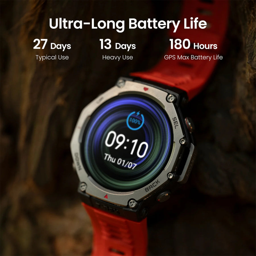 Amazfit  T-Rex 3 Rugged Smart Watch - Onyx