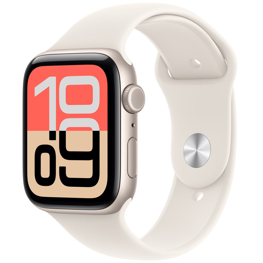 MEPE4X/A - Apple Watch SE 3GPS + Cellular 44mmStarlight Aluminium Case with Starlight Sport Band -