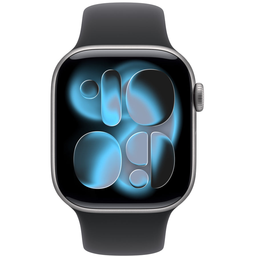 MF8A4X/A - Apple Watch Series 11GPS + Cellular 42mm Space Grey Aluminium Case with Black Sport Band