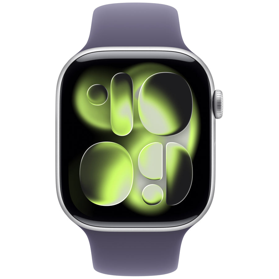 MEV94X/A - Apple Watch Series 11GPS46mmSilver Aluminium Case with Purple Fog Sport Band - S/M